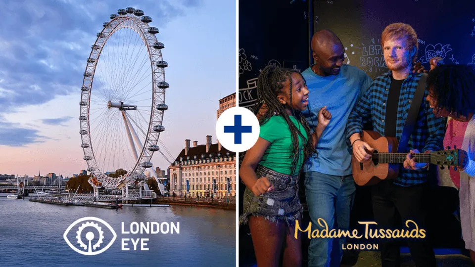 London Eye + Madame Tussauds London &#8211; 2 way ticket - Image 1